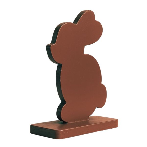 Farsi Crafts Artistic Rabbit Shaped Wooden Sculpture – Decorative Bunny Figurine for Home Decor | Cute Animal Showpiece & Unique Gift for Kids, Nature Lovers & Festive Occasions (Dark Brown)
