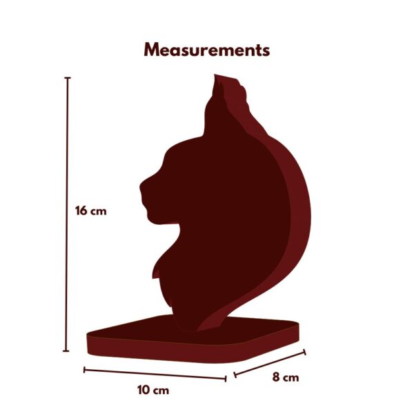 Farsi Crafts Royal Lion Portrait Artistic Wooden Sculpture – Regal Wildlife Showpiece for Home Decor | Powerful Gift for Office, Living Room & Showcase Display (Dark Brown) - Image 3